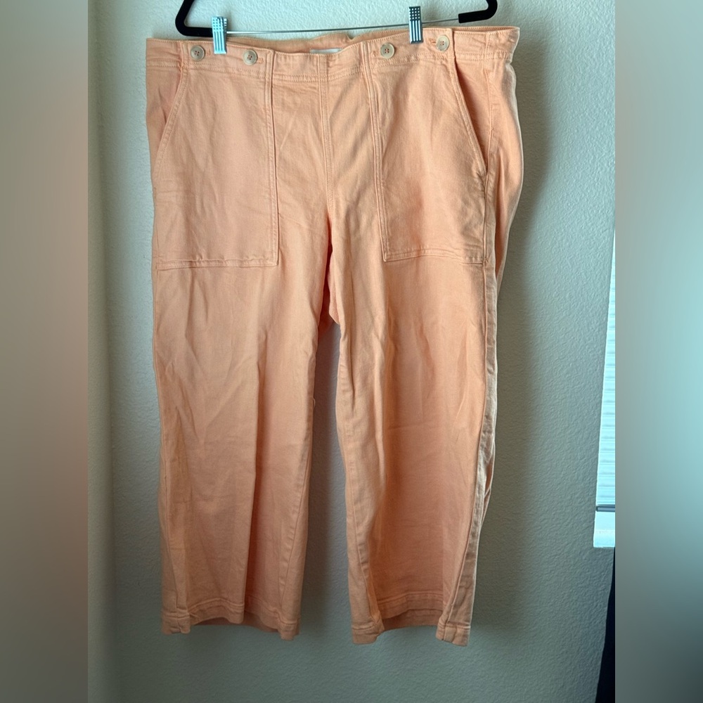 Anthropologie The Kit Cropped High Rise Wide Leg Trouser Jeans - Picture 3 of 3